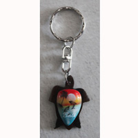 Airbrushed Keychains, Made From Wood