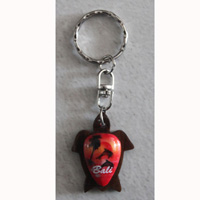 Airbrushed Keychains, Made From Wood