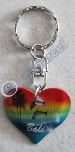 Airbrushed Keychains, Made From Wood