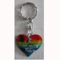 Airbrushed Keychains, Made From Wood
