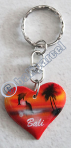 Airbrushed Keychains, Made From Wood