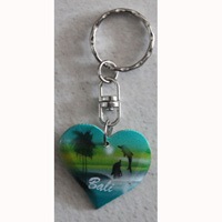 Airbrushed Keychains, Made From Wood