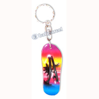 Airbrushed Keychains, Made From Wood