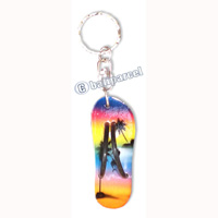 Airbrushed Keychains, Made From Wood