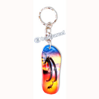 Airbrushed Keychains, Made From Wood