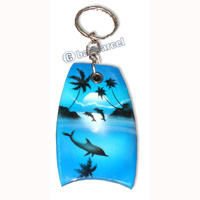 Airbrushed Keychains, Made From Wood