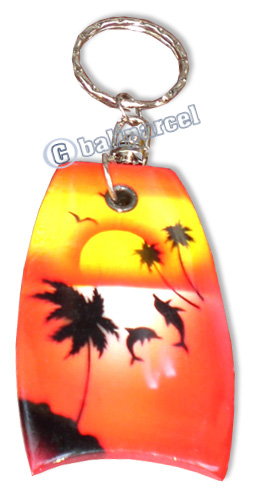 Airbrushed Keychains, Made From Wood