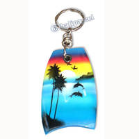 Airbrushed Keychains, Made From Wood