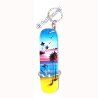 Airbrushed Keychains, Made From Wood