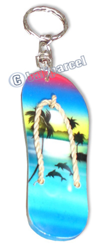 Airbrushed Keychains, Made From Wood
