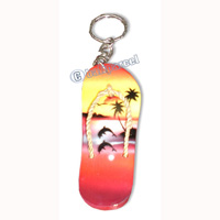 Airbrushed Keychains, Made From Wood