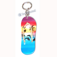 Airbrushed Keychains, Made From Wood