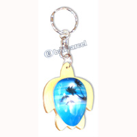 Airbrushed Keychains, Made From Wood