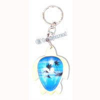 Airbrushed Keychains, Made From Wood