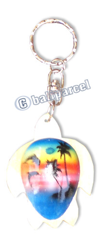 Airbrushed Keychains, Made From Wood