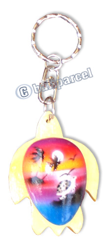 Airbrushed Keychains, Made From Wood