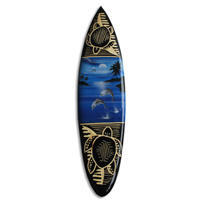 Wooden Surfboard And Carving Combination, Handcarved From Pinus Wood