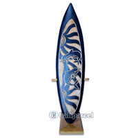 Wooden Surfboard Carving,  Handcarved From Pinus Wood 