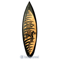 Wooden Surfboard Carving,  Handcarved From Pinus Wood 