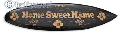 Wooden Surfboard Carving,  Handcarved From Pinus Wood 