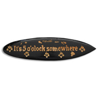 Wooden Surfboard Carving,  Handcarved From Pinus Wood 