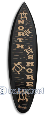 Wooden Surfboard Carving,  Handcarved From Pinus Wood 