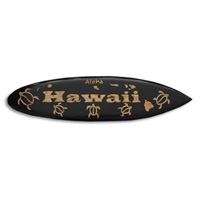 Wooden Surfboard Carving,  Handcarved From Pinus Wood 