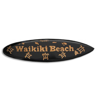 Wooden Surfboard Carving,  Handcarved From Pinus Wood 