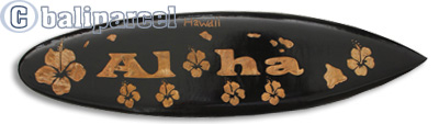 Wooden Surfboard Carving,  Handcarved From Pinus Wood