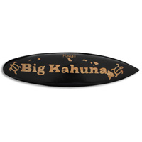 Wooden Surfboard Carving,  Handcarved From Pinus Wood 