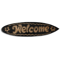 Wooden Surfboard Carving,  Handcarved From Pinus Wood 