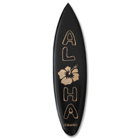 Wooden Surfboard Carving,  Handcarved From Pinus Wood 
