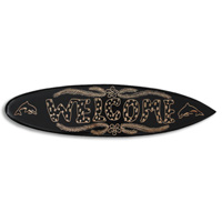 Wooden Surfboard Carving,  Handcarved From Pinus Wood