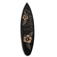 Wooden Surfboard Carving,  Handcarved From Pinus Wood 