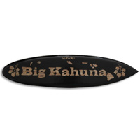 Wooden Surfboard Carving,  Handcarved From Pinus Wood