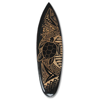 Wooden Surfboard Carving,  Handcarved From Pinus Wood 