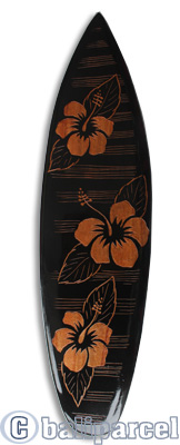 Wooden Surfboard Carving,  Handcarved From Pinus Wood 