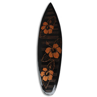 Wooden Surfboard Carving,  Handcarved From Pinus Wood 
