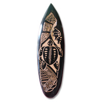 Wooden Surfboard Carving,  Handcarved From Pinus Wood