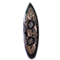 Wooden Surfboard Carving,  Handcarved From Pinus Wood