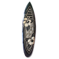 Wooden Surfboard Carving,  Handcarved From Pinus Wood 