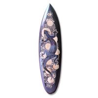 Wooden Surfboard Carving,  Handcarved From Pinus Wood 