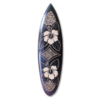 Wooden Surfboard Carving,  Handcarved From Pinus Wood 