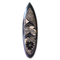 Wooden Surfboard Carving,  Handcarved From Pinus Wood 