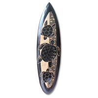 Wooden Surfboard Carving,  Handcarved From Pinus Wood 