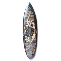 Wooden Surfboard Carving,  Handcarved From Pinus Wood 
