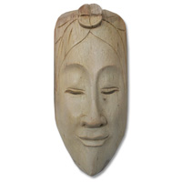Wooden Mask Carving, Hand Carved From Waru Wood