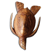 Wooden Turtle, Hand Carved From Suar Wood