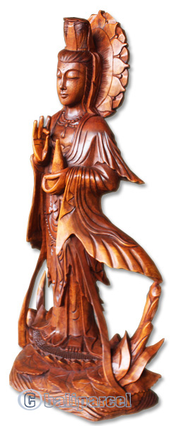 Dewi Kuanin, Hand Carved From Suar Wood