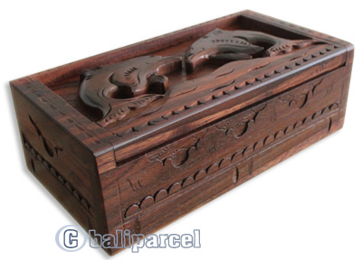Hand Carved Wooden Box, Made From Sono Wood